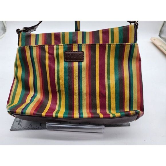 Vintage Relic Striped Shoulder Bag With Adjustable Strap - Picture 1 of 10